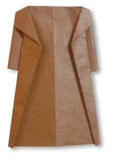 Hướng dẫn gấp Áo choàng - Gấp giấy Origami