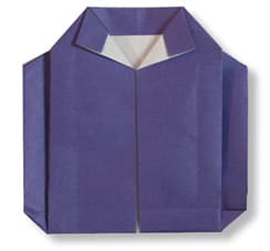 Hướng dẫn gấp Áo khoác - Gấp giấy Origami