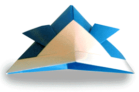 Hướng dẫn gấp Mũ kabuto - Gấp giấy Origami