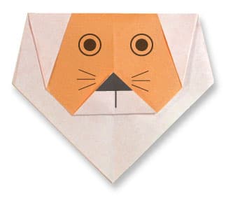 Hướng dẫn gấp Sư tử - Gấp giấy Origami