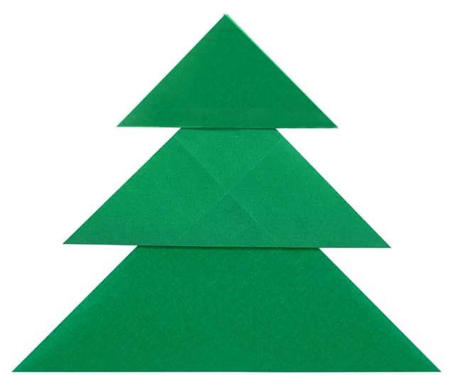 Hướng dẫn gấp Thông noel - Gấp giấy Origami