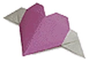 Hướng dẫn gấp Trái tim có cánh - Gấp giấy Origami