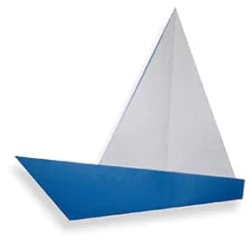 Hướng dẫn gấp Thuyền buồm - Gấp giấy Origami