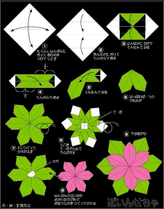 Hướng dẫn gấp Hoa trạng nguyên - Gấp giấy Origami