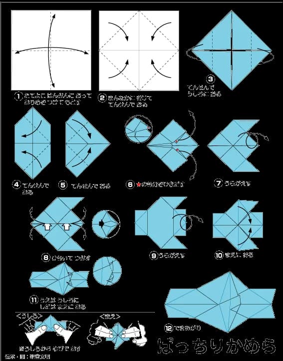 Hình ảnh hướng dẫn cách gấp máy ảnh - Gấp giấy Origami