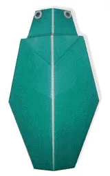 Hướng dẫn gấp Bọ ngọc - Gấp giấy Origami