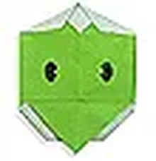 Hướng dẫn gấp Mặt con rùa - Gấp giấy Origami