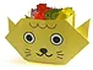 Hướng dẫn gấp Hộp đựng kẹo hình chú mèo - Gấp giấy Origami