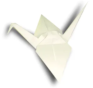 Hướng dẫn gấp Hạc trắng - Gấp giấy Origami