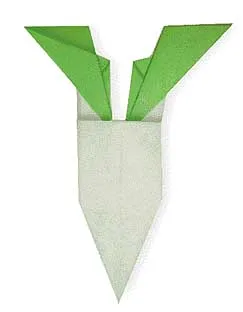 Hướng dẫn gấp Củ cải - Gấp giấy Origami