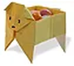 Hướng dẫn gấp Hộp đựng hình con chó - Gấp giấy Origami