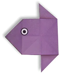 Hướng dẫn gấp Cá thái dương - Gấp giấy Origami