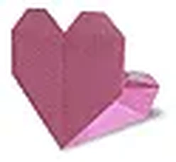 Hướng dẫn gấp Trái tim đứng 1 - Gấp giấy Origami