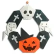 Hướng dẫn gấp Vòng halloween - Gấp giấy Origami