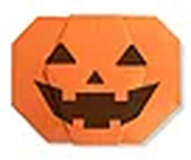 Hướng dẫn gấp Hình gấp giấy dành cho Halloween Ma bí ngô - Gấp giấy Origami