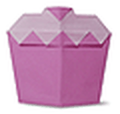 Hướng dẫn gấp Bánh ngọt dâu tây - Gấp giấy Origami