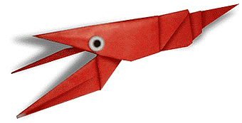 Hướng dẫn gấp Tôm hùm - Gấp giấy Origami