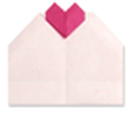 Hướng dẫn gấp Bức thư hình trái tim - Gấp giấy Origami