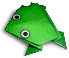 Hướng dẫn gấp Trò chơi ếch nhảy xa - Gấp giấy Origami