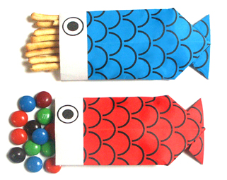 Hướng dẫn gấp Hộp đựng kẹo hình cá chép - Gấp giấy Origami