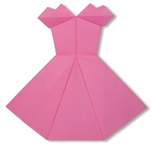 Hướng dẫn gấp Váy dự tiệc - Gấp giấy Origami