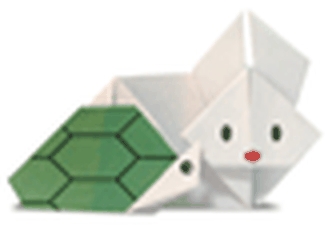 Hướng dẫn gấp Thỏ và rùa - Gấp giấy Origami | GapgiayOrigami