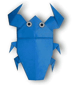 Hướng dẫn gấp Cà cuống - Gấp giấy Origami