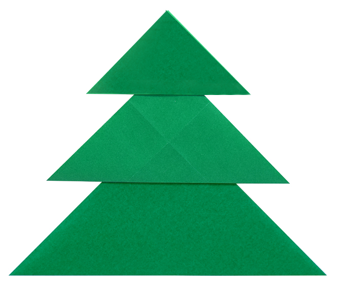 Hướng dẫn gấp Thông có trang trí quà - Gấp giấy Origami