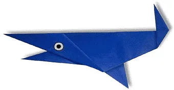 Hướng dẫn gấp Cá mập - Gấp giấy Origami