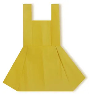 Hướng dẫn gấp Váy khoét nách - Gấp giấy Origami