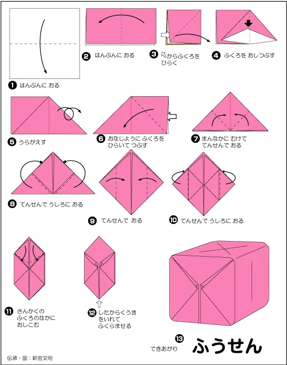 Hướng dẫn gấp Hộp rỗng - Gấp giấy Origami