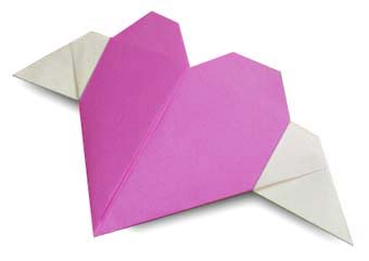 hướng dẫn cách gấp trái tim có cánh